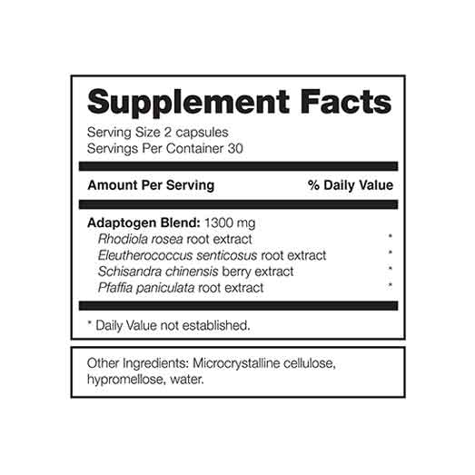 BOOSTme Pills Nutritional Facts