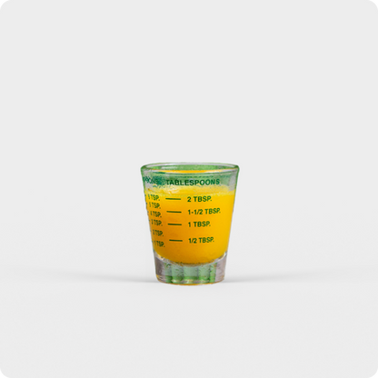 Golden Elixir Dose-Marked Shot Glass